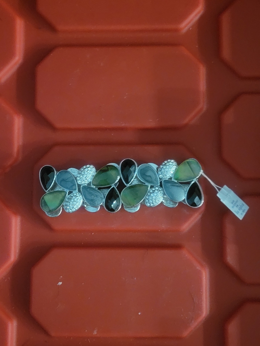 Lia Sophia Green and Black Teardrop Bracelet